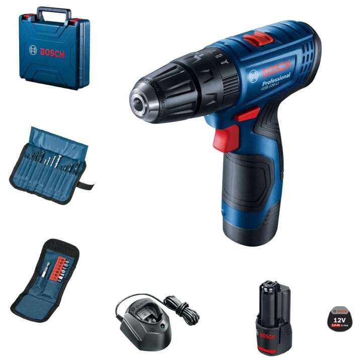 Bosch GSB 120-LI Darbeli Akülü Matkap 12V