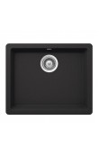 Hafele Lazio Carbon 550x430 mm Siyah Granit Evye (Tek Gözlü)
