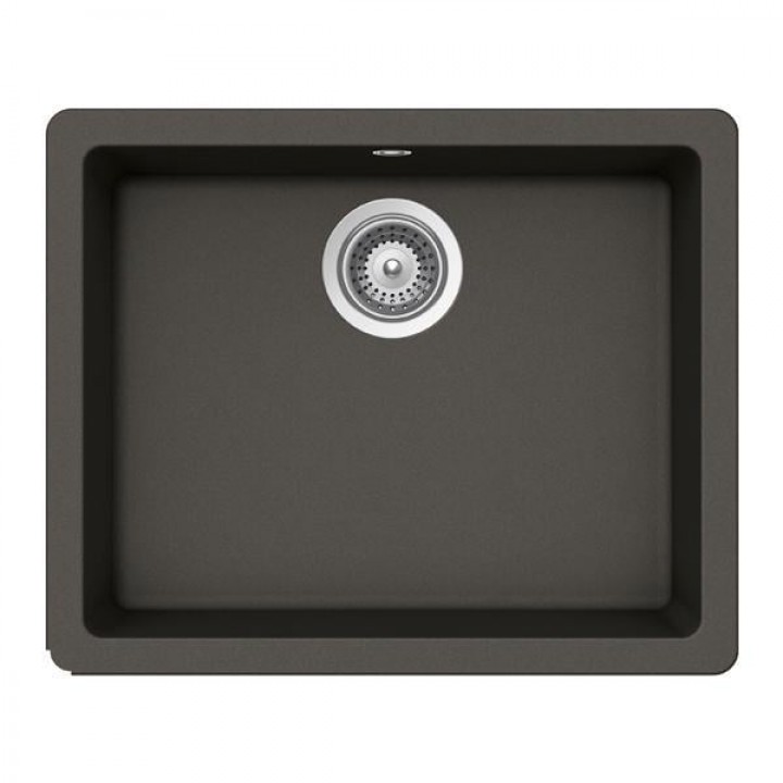 Hafele Lazio Kronos 550x430 mm Antrasit Granit Evye (Tek Gözlü)