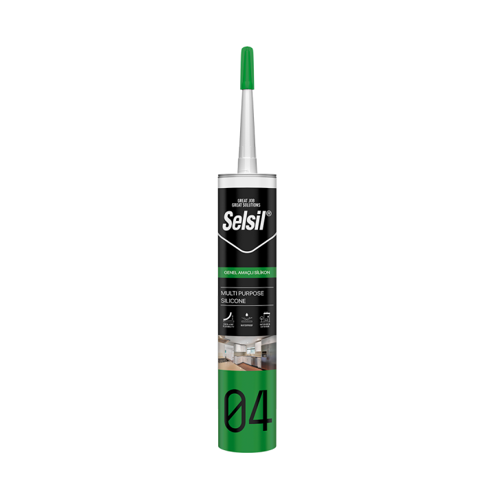 SELSIL GENEL AMAÇLI SİLİKON  310 ML SİYAH
