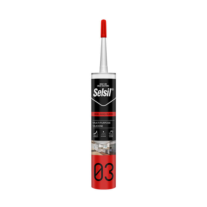 SELSIL GENEL AMAÇLI SİLİKON 280ML SİYAH