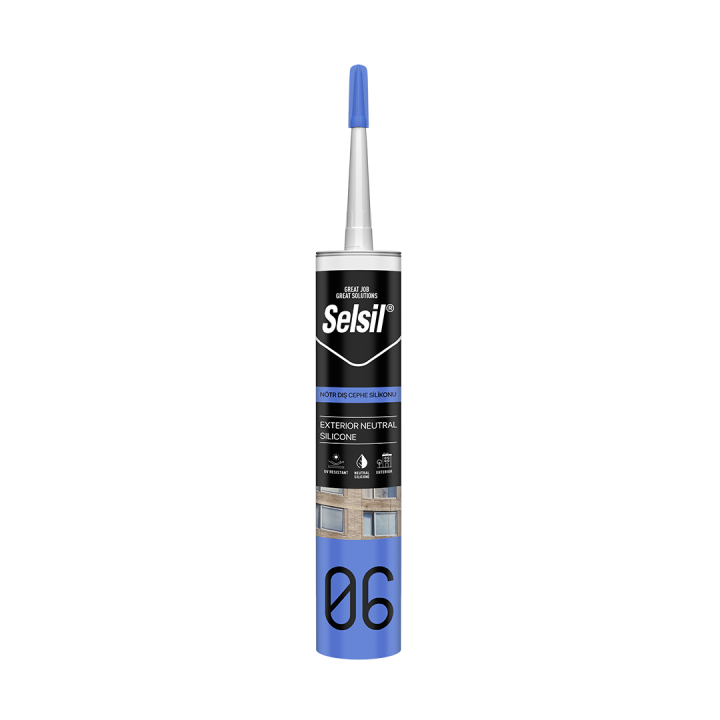 SELSIL OXIME DIŞ CEPHE SİLİKONU 300ML ALUMINYUN GRI (RAL 9022)