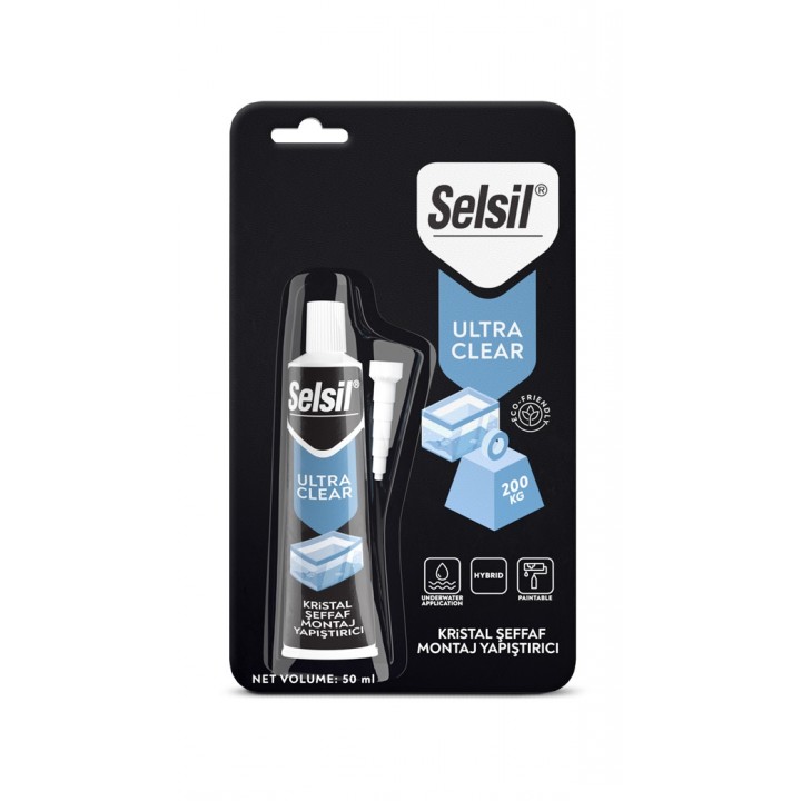 Selsil Ultra Clear Hibrit (MS Polymer) ŞEFFAF 50ML TÜP