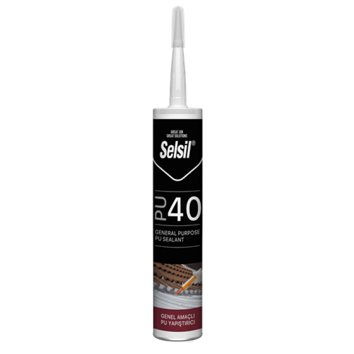 SELSIL PU Mastik 40 SHA  280ml KIRMIZI (RAL 3009)