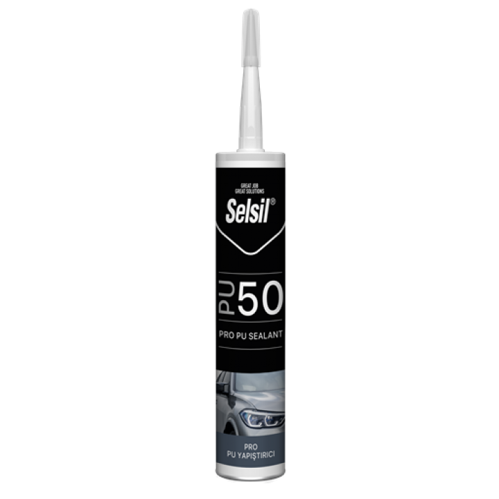 SELSIL PU Mastik 50 SHA (Poliüretan Mastik) 280ml GRİ