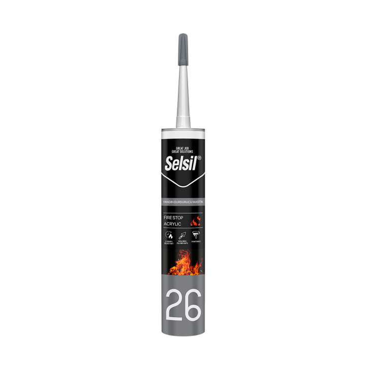 SELSIL YANGIN DURDURUCU AKRİLİK MASTİK 290ML