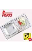 TEKA EBM 45 PASLANMAZ ÇELİK SOL DAMLALIK EVİYE