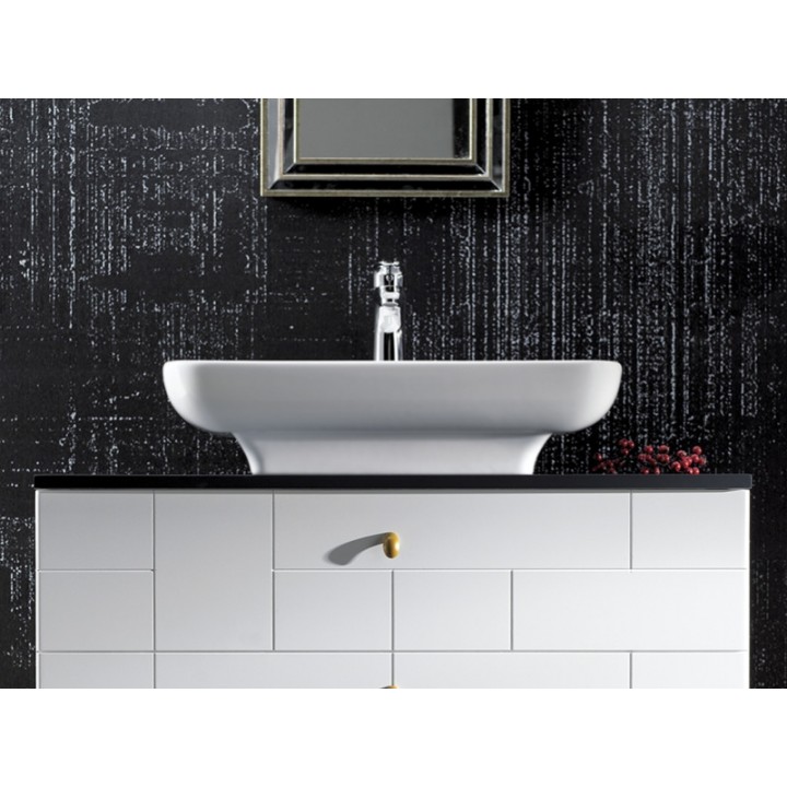 Turkuaz Cerastyle Lal Tezgah Üstü Lavabo 60x42 cm