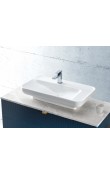 Turkuaz Cerastyle Lal Tezgah Üstü Lavabo 70x42 cm