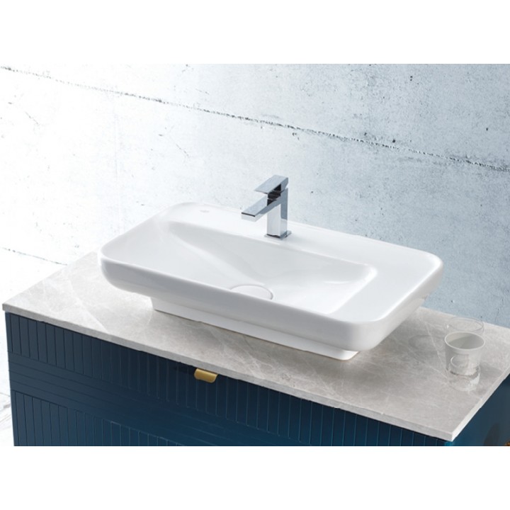 Turkuaz Cerastyle Lal Tezgah Üstü Lavabo 70x42 cm 