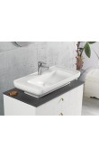 Turkuaz Cerastyle Lal Tezgah Üstü Lavabo 80x42 cm