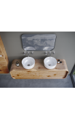 Turkuaz Aqua Ø33 cm Tezgah Üstü Lavabo | Yuvarlak Mini Çanak Lavabo