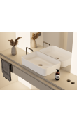 Turkuaz Hera 60x38 cm Tezgah Üstü Lavabo | Modern Çanak Lavabo