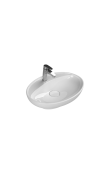 Turkuaz Cerastyle Tezgah Üstü Lavabo, Lal C, 60x45,5 cm