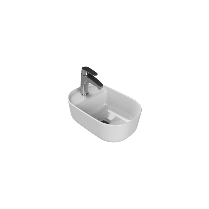 Turkuaz Cerastyle Aqua 42x28 cm Tezgah Üstü Lavabo