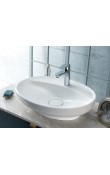 Turkuaz Cerastyle Tezgah Üstü Lavabo, Lal C, 60x45,5 cm