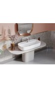 Turkuaz Cerastyle Aqua 80x40 cm Tezgah Üstü Lavabo