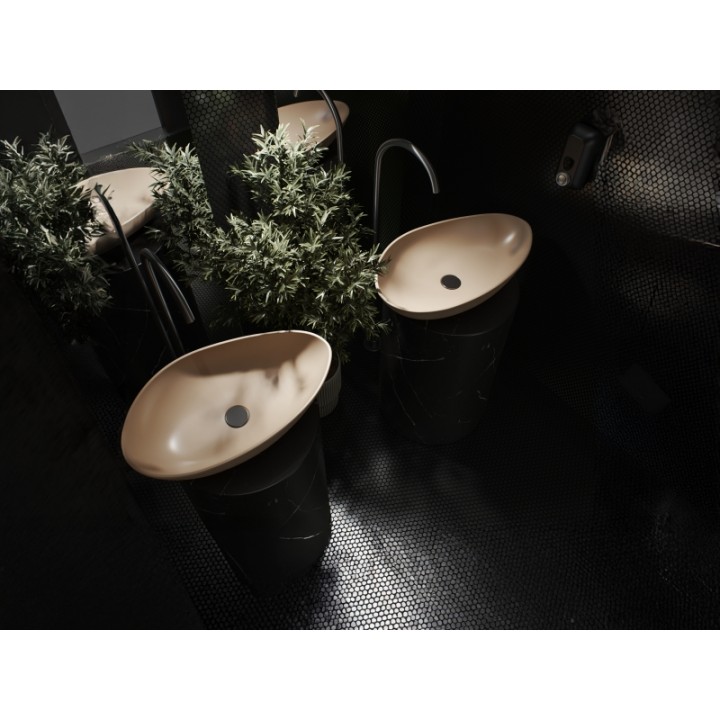 Turkuaz Cerastyle Tezgah Üstü Lavabo, Olive, 61x35 cm