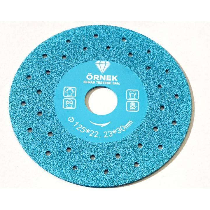 ÖRNEK ELMAS Ø125 mm 22,23 VAKUMLU CAM, PORSELEN, SERAMİK KESİCİ