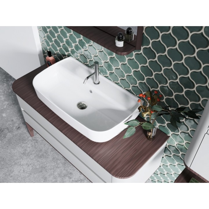Turkuaz Tezgah Üstü Lavabo, Aqua 75x42 cm