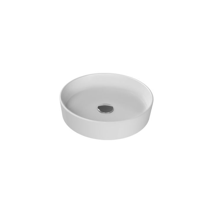 Turkuaz Suit Ø40 cm Tezgah Üstü Lavabo | Yuvarlak Çanak Lavabo