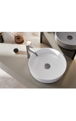 Turkuaz Suit Ø40 cm Tezgah Üstü Lavabo | Yuvarlak Çanak Lavabo