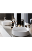 Turkuaz Suit Ø40 cm Tezgah Üstü Lavabo | Yuvarlak Çanak Lavabo