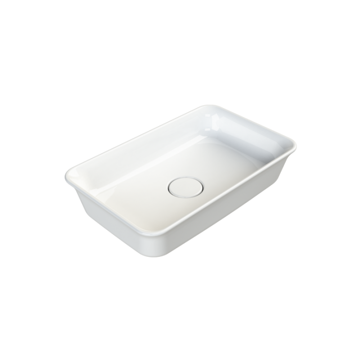 Turkuaz Cerastyle Tezgah Üstü Lavabo, One Plus, 60x38 cm